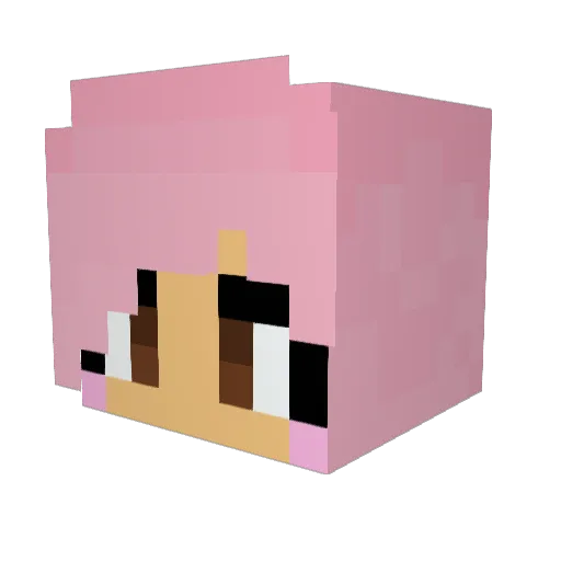 femboy2020 Minecraft avatar head, 3D render
