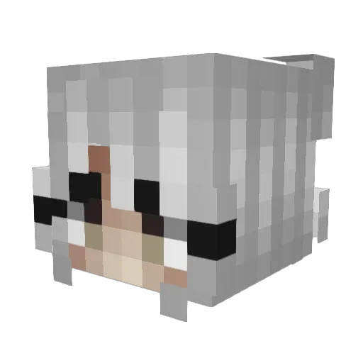 femboy92 Minecraft avatar head, 3D render