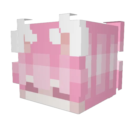 femboy_mp3 Minecraft avatar head, 3D render