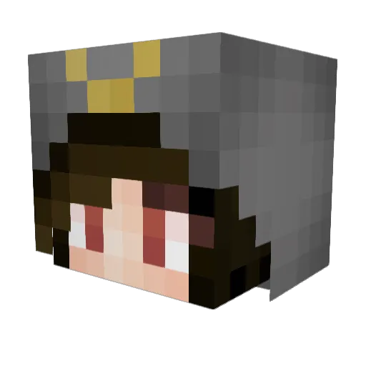 femboyjohnlennon Minecraft avatar head, 3D render