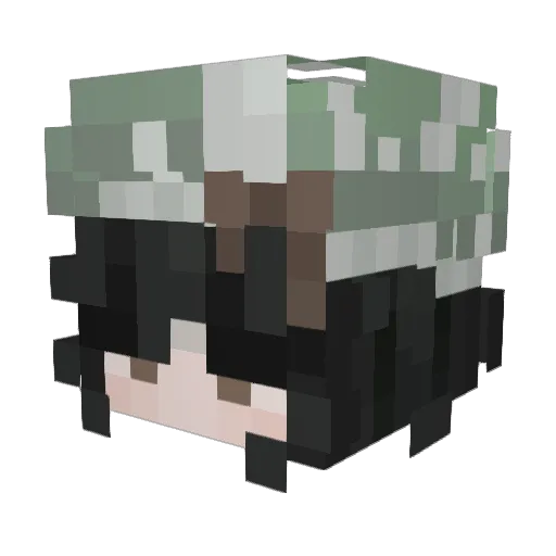 femboyslut00 Minecraft avatar head, 3D render