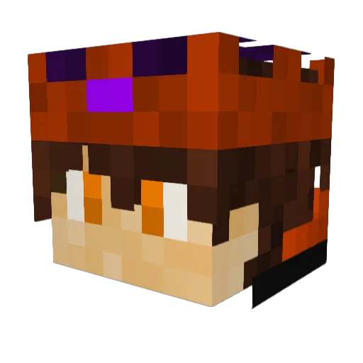 femboysteryt Minecraft avatar head, 3D render
