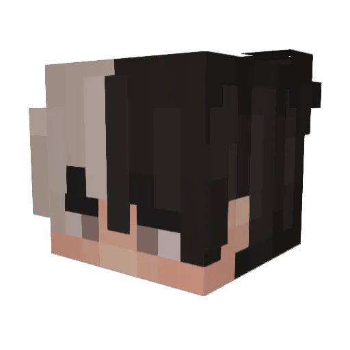 femcatt Minecraft avatar head, 3D render