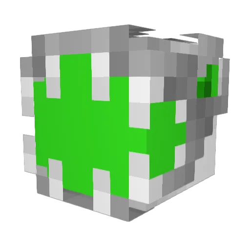 femmed Minecraft avatar head, 3D render
