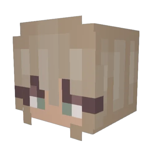 femna Minecraft avatar head, 3D render