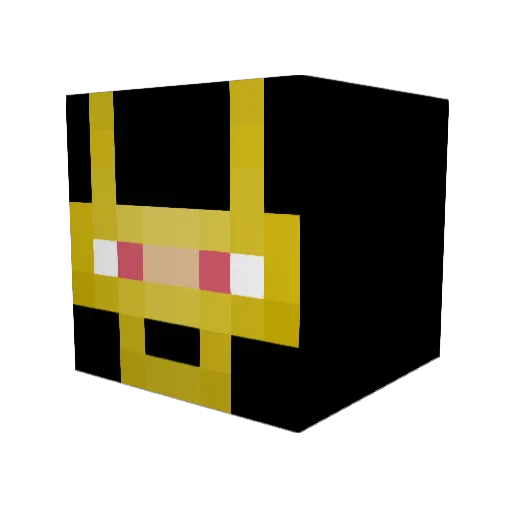femphoia Minecraft avatar head, 3D render