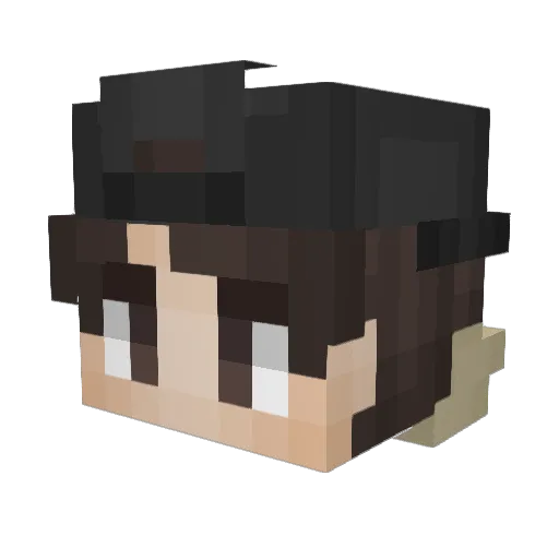 fenakhay Minecraft avatar head, 3D render