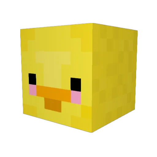 fencing_6604 Minecraft avatar head, 3D render
