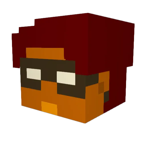 fender2k1 Minecraft avatar head, 3D render