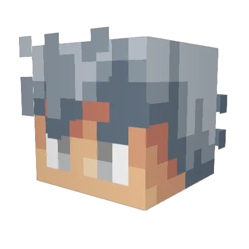 fendiandy Minecraft avatar head, 3D render