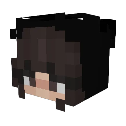 fendibaby Minecraft avatar head, 3D render