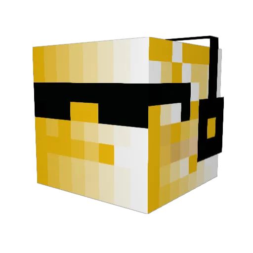 fenfreluche Minecraft avatar head, 3D render