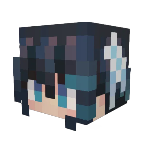 fengXYZ Minecraft avatar head, 3D render