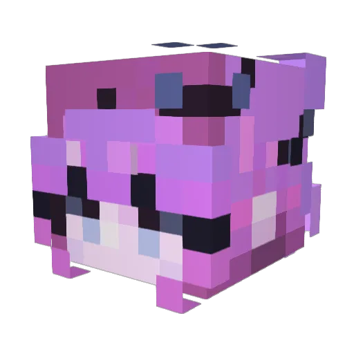 feng_niu Minecraft avatar head, 3D render