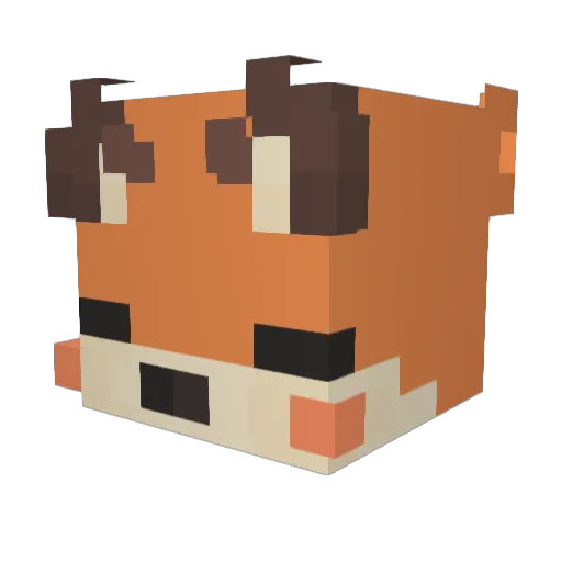 fenglederen106 Minecraft avatar head, 3D render