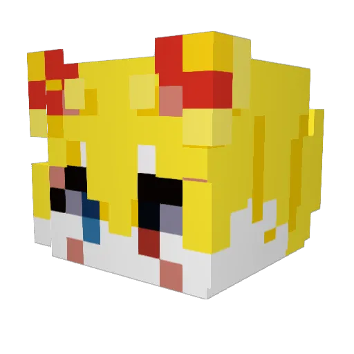 fengling233 Minecraft avatar head, 3D render