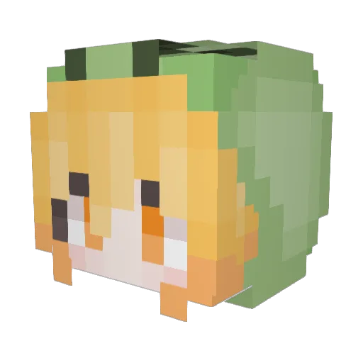 fengxuan6 Minecraft avatar head, 3D render