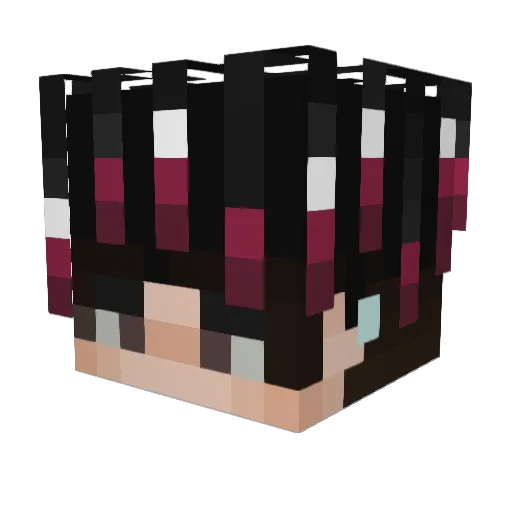 fenjiL Minecraft avatar head, 3D render