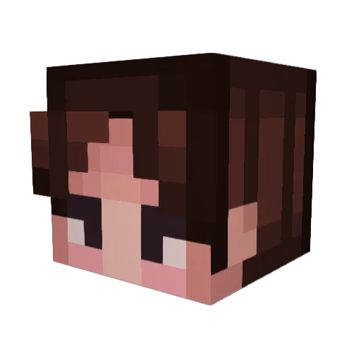 fennaBUPS Minecraft avatar head, 3D render