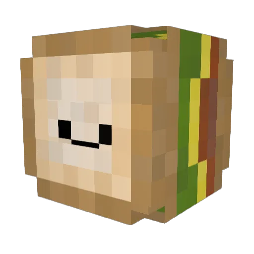 fennel19 Minecraft avatar head, 3D render