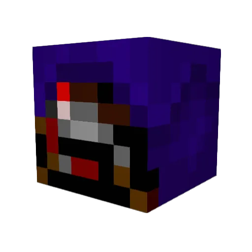 fenster7 Minecraft avatar head, 3D render