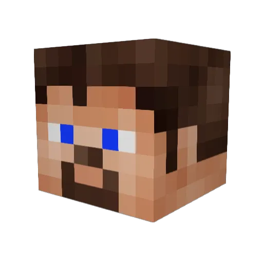 fensterkiller Minecraft avatar head, 3D render