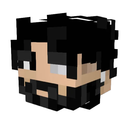 fentamyl Minecraft avatar head, 3D render