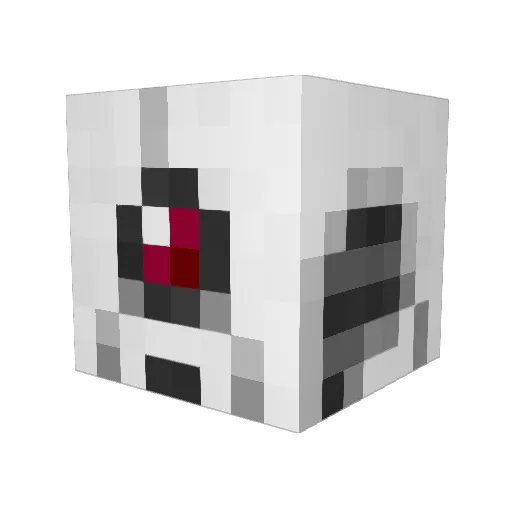 fentcatgirl Minecraft avatar head, 3D render
