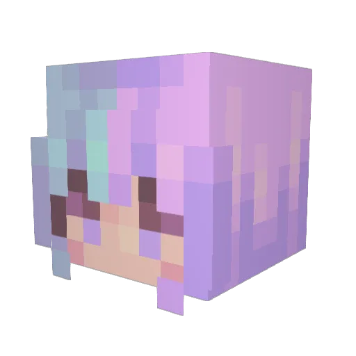 fentydrlp Minecraft avatar head, 3D render
