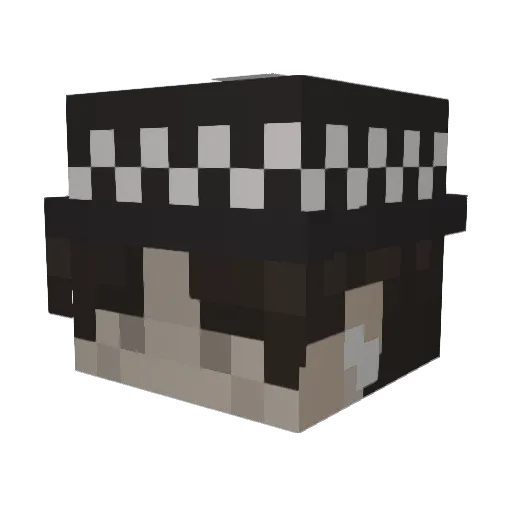 fentyface Minecraft avatar head, 3D render