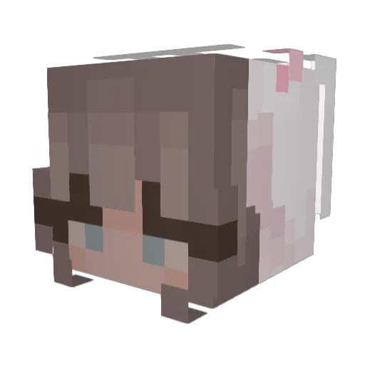 fenuli Minecraft avatar head, 3D render