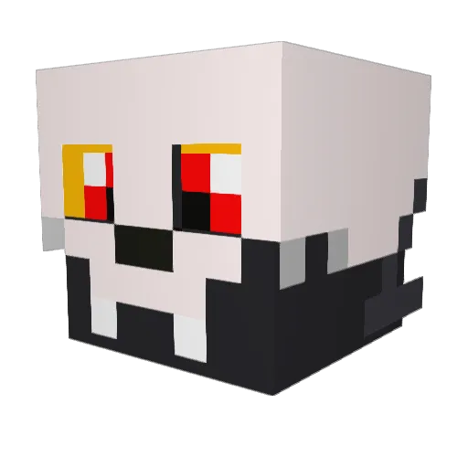 fenyxer Minecraft avatar head, 3D render