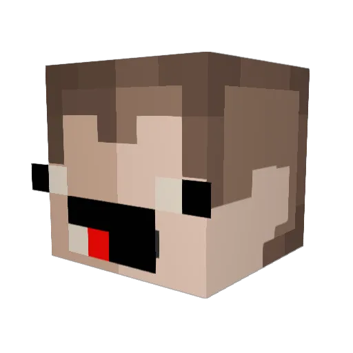 feo070 Minecraft avatar head, 3D render