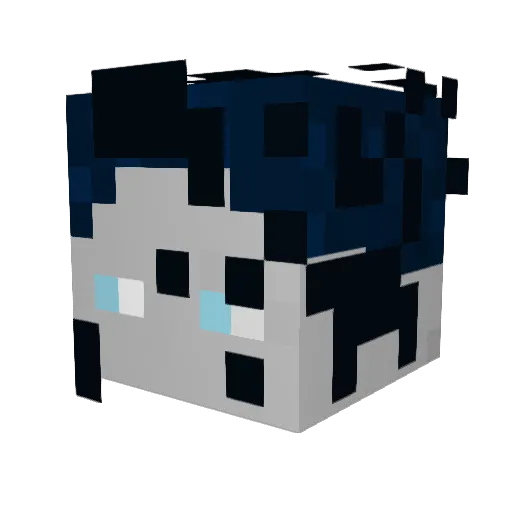 feo1909 Minecraft avatar head, 3D render