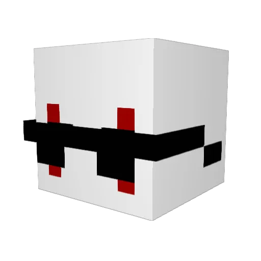 fepecity Minecraft avatar head, 3D render