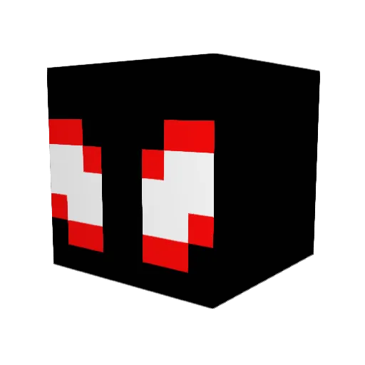 fepten10 Minecraft avatar head, 3D render