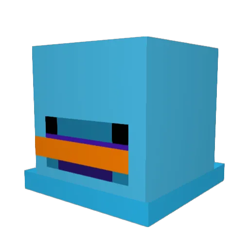 ferZys Minecraft avatar head, 3D render