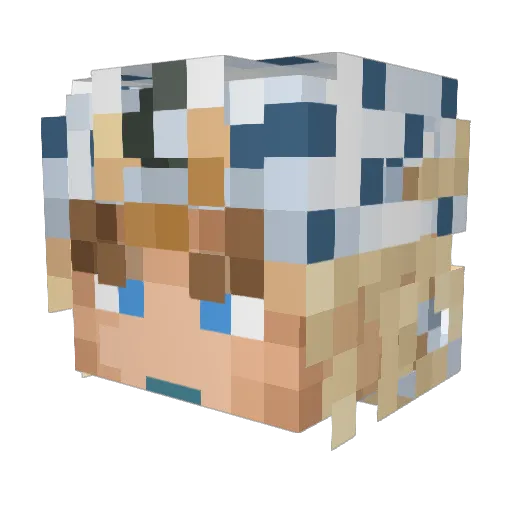 ferakus Minecraft avatar head, 3D render