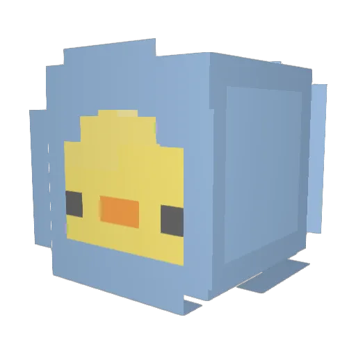 ferddd Minecraft avatar head, 3D render