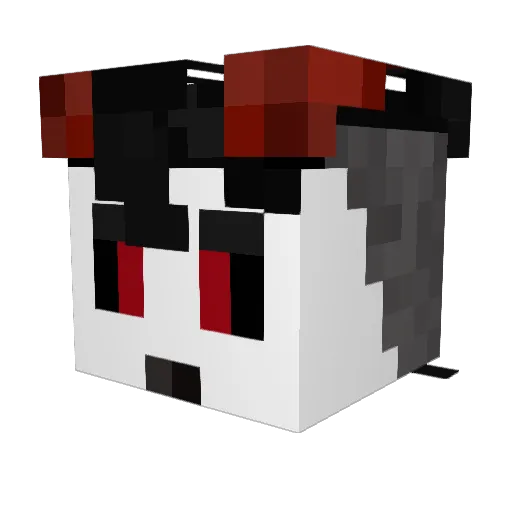 ferenzi Minecraft avatar head, 3D render