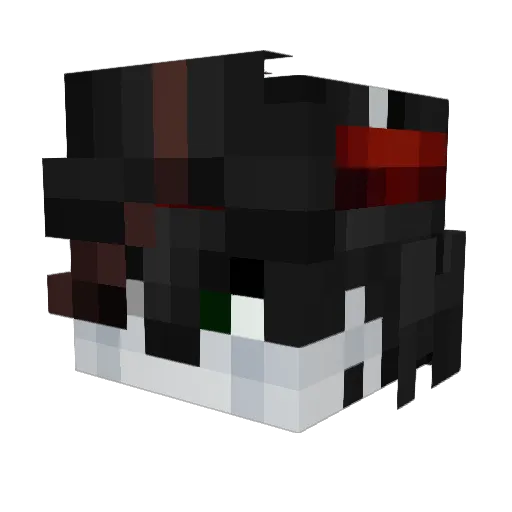 ferfi Minecraft avatar head, 3D render