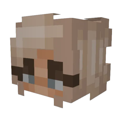 fergie888 Minecraft avatar head, 3D render