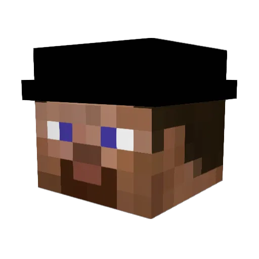 fergusq Minecraft avatar head, 3D render