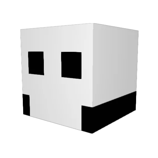 ferhanjemal Minecraft avatar head, 3D render