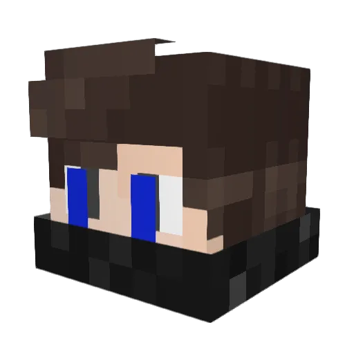 fern4ndo Minecraft avatar head, 3D render
