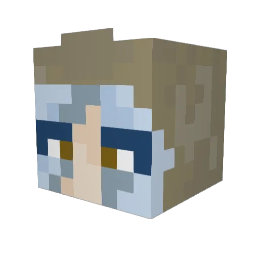 fern_honestly Minecraft avatar head, 3D render