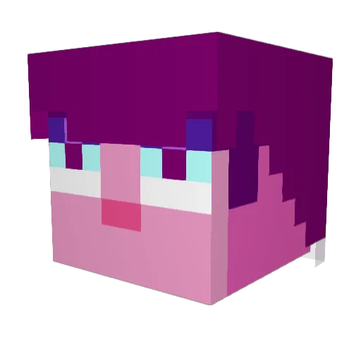 fernandez__ Minecraft avatar head, 3D render