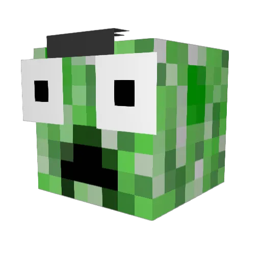 fernandezgarde Minecraft avatar head, 3D render