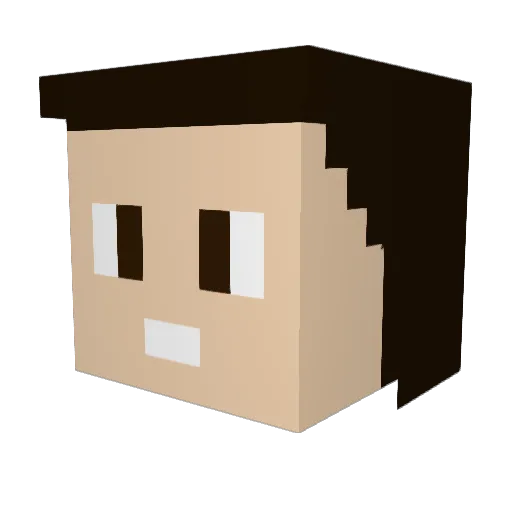 fernandorita4 Minecraft avatar head, 3D render