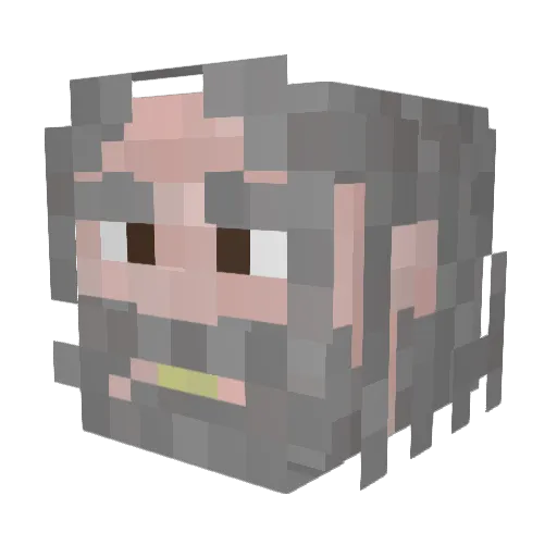 fernir_ Minecraft avatar head, 3D render